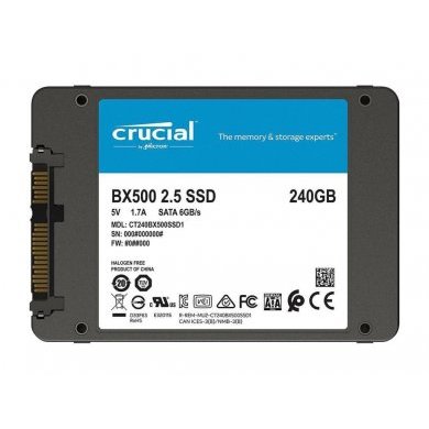 CT240BX500SSD1 Crucial SSD 240GB BX500 2.5 Polegadas 6Gbs