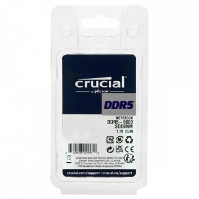 Crucial Memória 8GB DDR5 5600MHz SODIMM CL46