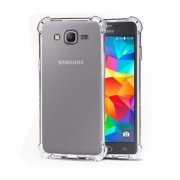 Capa Anti Shock para Samsung J5 TPU Transparente com bordas anti impacto