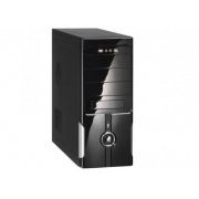 Kmex Gabinete K-MEX ATX 4 Baias Com Fonte de 200W, Cor Preto Piano, Acompnha Cabo de Força INMETRO