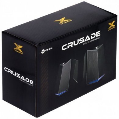 Vinik Caixa de som gamer Crusade Led Azul 6W