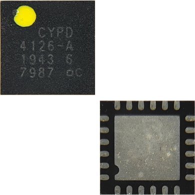 CYPD4126-24LQXIT 2x USB Controller USB 3.0 3.3/5V T/R 24 Pinos QFN-24