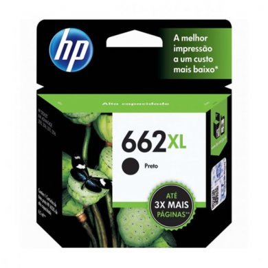 CZ105AB Cartucho de tinta HP 662XL preto 6.5ml