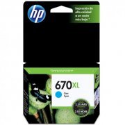 Cartucho de Tinta HP 670XL Ciano 9ML Rendimento Aprox