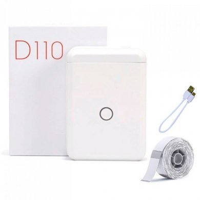 ROTULADORA BLUETOOTH NIIMBOT D110 BRANCO + Ribon