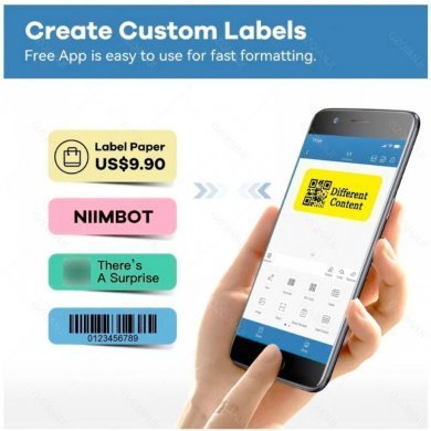 ROTULADORA BLUETOOTH NIIMBOT D110 BRANCO + Ribon