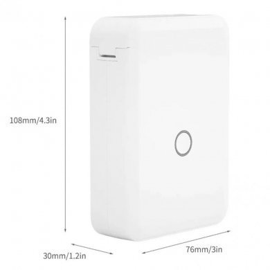 ROTULADORA BLUETOOTH NIIMBOT D110 BRANCO + Ribon