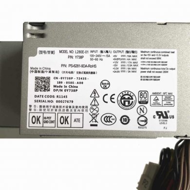 Fonte Dell Optiplex XE SFF 280W D499R KD98N Y