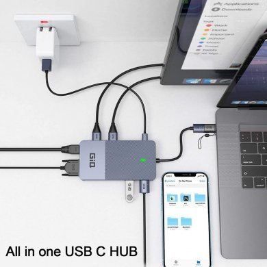 QGeem 11 in 1 USB 3.0 Dock Station HDMI VGA