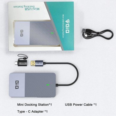 QGeem 11 in 1 USB 3.0 Dock Station HDMI VGA