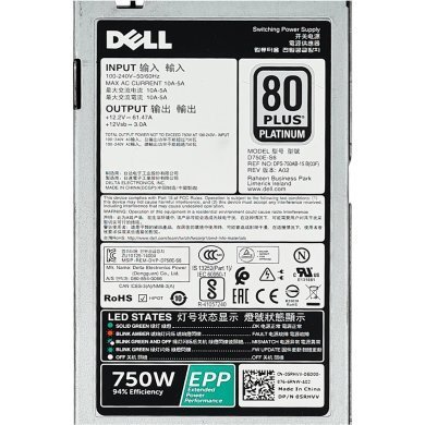 D750E-S6 Fonte DELL 05RHVV 750W Dell PowerEdge R530 R540 R630 R640