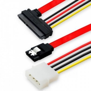 D-CIC04 Grasep cabo de SATA 7P + Molex X SATA 15P + 7P 45cm