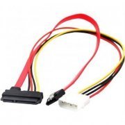 Grasep cabo de SATA 7P + Molex X SATA 15P + 7P 45cm  ...