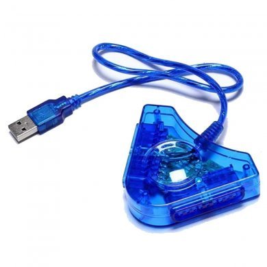 D-USB-PS2 Grasep adaptador duplo controle Playstation 2 para USB