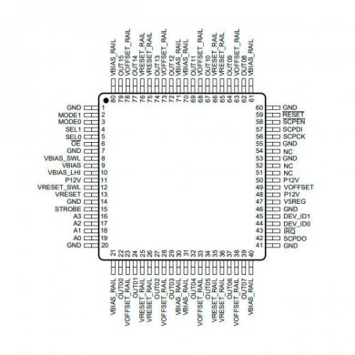 DMD micromirror driver QTQFP-80