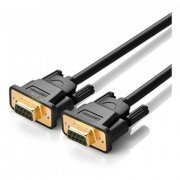 Ugreen cabo serial DB9 F/F 1.5m preto RS232 9 pinos 