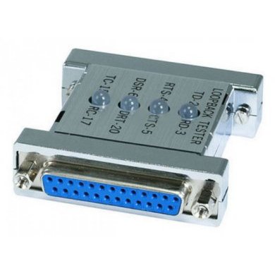 DB25-LTL Testador de Porta DB25 Loopback c/ LEDs