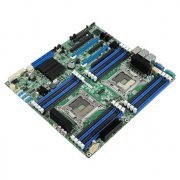 Serverboard Intel Dual Xeon LGA2011 Dual QPI 8GT/s, Memória 16x DDR3 ECC até 512GB, Portas 4x SATA2, 2x SATA3, 4x Rede Gigabit