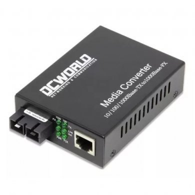 DC-MC-GE-MD-89-S05 DC WORLD Conversor De Mídia Gigabit 10/100/1000 MM SC