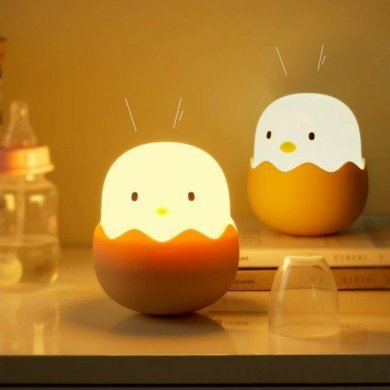 DD-JZ-01 Luminaria decorativa pintinho silicone recarregavel