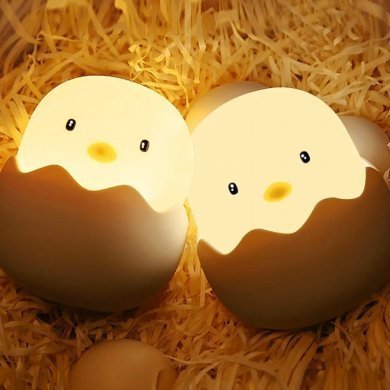 DD-JZ-01 Luminaria decorativa pintinho silicone recarregavel