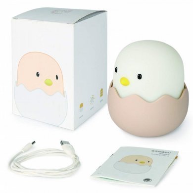 DD-JZ-01 Luminaria decorativa pintinho silicone recarregavel