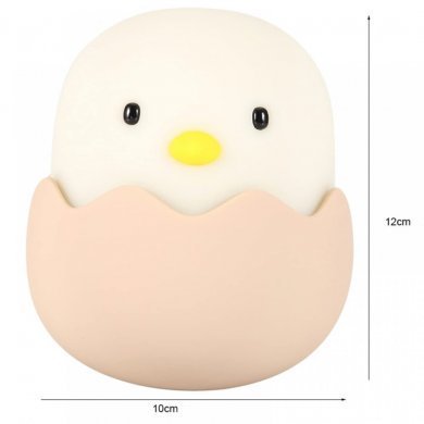 DD-JZ-01 Luminaria decorativa pintinho silicone recarregavel