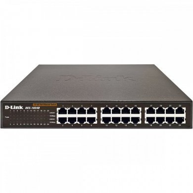 Switch Fast Ethernet 24 Portas D-Link 10/100Mbps