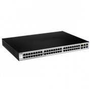 Switch D-Link DES-1210 52 Portas 48x 10/100 Mbps auto-MDIX RJ45, 2x Gigabit 10/100/1000Mbps RJ45, 2x Combo RJ4
