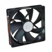 Cooler Akasa 80x80mm 12V 1.4W Fluxo de Ar 32.37CFM, Ruído 27.45dB(A), Conector 3 pinos com sensor de RPM, Velo