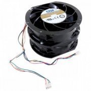 Super Fan Duplo AVC Aluminio 48V 11.3A 4 fios 17.2x15x10cm. Suporta alta temperatura, pás e estrutura toda em 