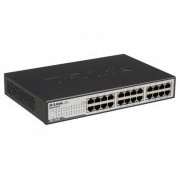 D-Link Switch 24 Portas Gigabit RJ45 Rack 19 Pol, Não Gerenciável