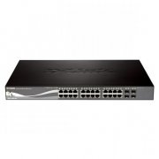 Switch D-Link SmartPro Gigabit 28 Portas PoE, 24x Gigabit RJ-45 4x SFP