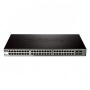 Switch D-Link SmartPro Gigabit 52 Portas 48x Gigabit Ethernet 4x SFP Full/Half Duplex, Switching 56Gbps Buffer