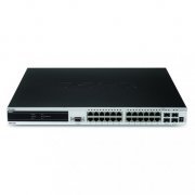 Switch D-Link 24x Gigabit SFP Layer 3 Empilhável (4x 