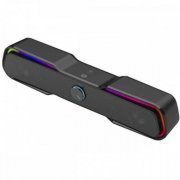HP soundbar DHE-6002 Led RGB 6W USB preto com auxilia ...