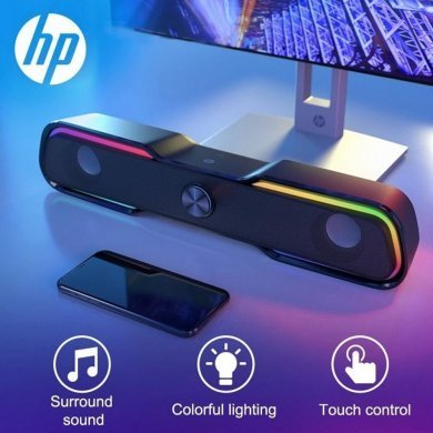 HP soundbar DHE-6002 Led RGB 6W USB preto