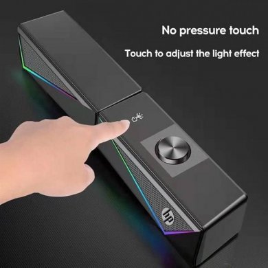 HP soundbar DHE-6005 LED RGB 6W USB preto