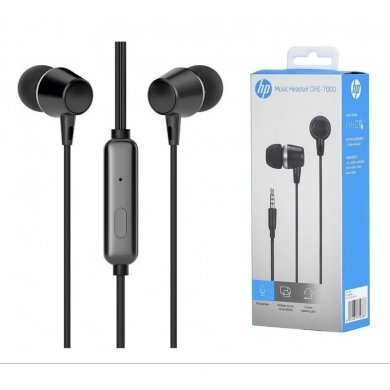 DHE-7000BK HP fone de ouvido P2 intra auricular preto