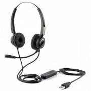 HP Headset DHE-8000 Call Center on ear USB preto Com microfone omnidirecional