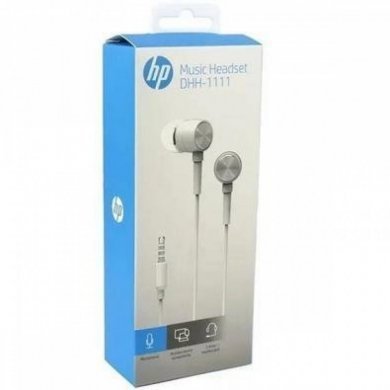 HP Fone de ouvido DHH-1111 com microfone branco