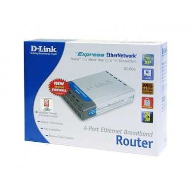 DI-604 Roteador D-Link DI-604 com 5 Portas 10/100Mbps - 1x WAN + 4x LAN