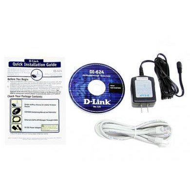 Roteador Wireless G D-Link DI-624 108Mbps - 1x WAN + 4x LAN 10/10