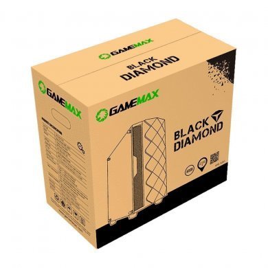 DIAMOND3601 Gamemax Gabinete Diamond Mid Tower ARGB Preto