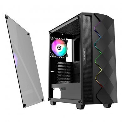 DIAMOND3601 Gamemax Gabinete Diamond Mid Tower ARGB Preto