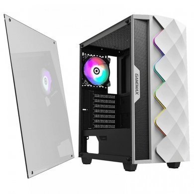 DIAMOND3601W Gamemax Gabinete Diamond Mid Tower ARGB Branco