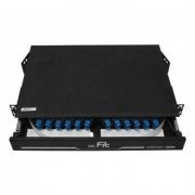 Fibracem DIO Padrão 19 1U monomodo SC-UPC  24FO pig tail SC, polimento UPC