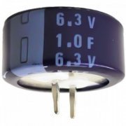 Super capacitor eletrolitico 1F 6.3V ELNA 1 Farad Radial Double Layer / CAP 1F -20%  80% 6.3V T/H