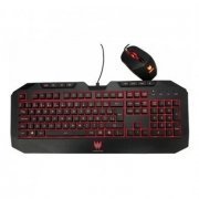 Acer teclado e mouse Gamer Predator preto USB iluminação em vermelho com mouse até 2000dpi ajustável layout ABNT2