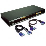 Chaveador KVM 8 Portas PS/2 D-Link (Teclado + Video + Mouse) Rack 19 1U  --- Ver modelo TrendNet compatível TK-801R